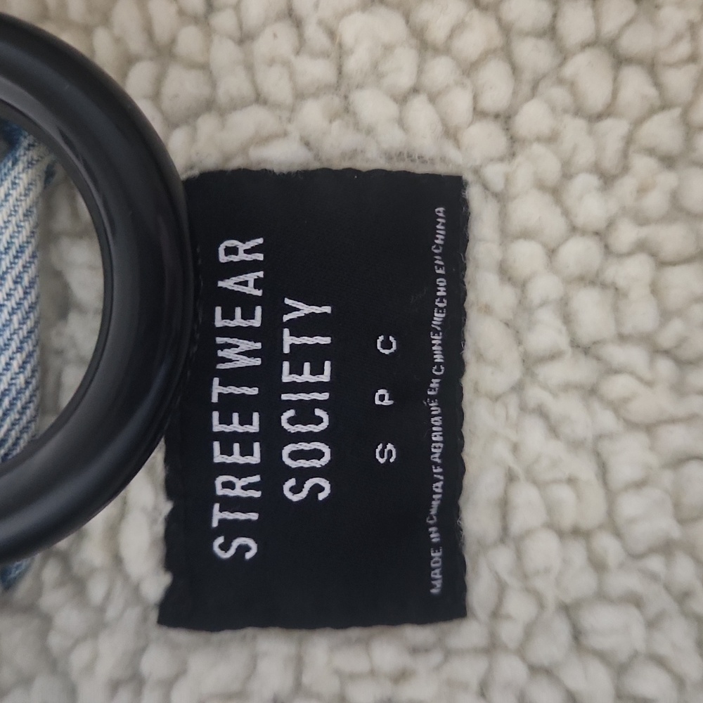 Streetwear Society Denim Jacket with Sherpa Lining - Picture 2 of 6